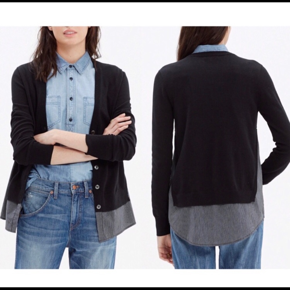 Madewell Shirting Cardigan Sz XS